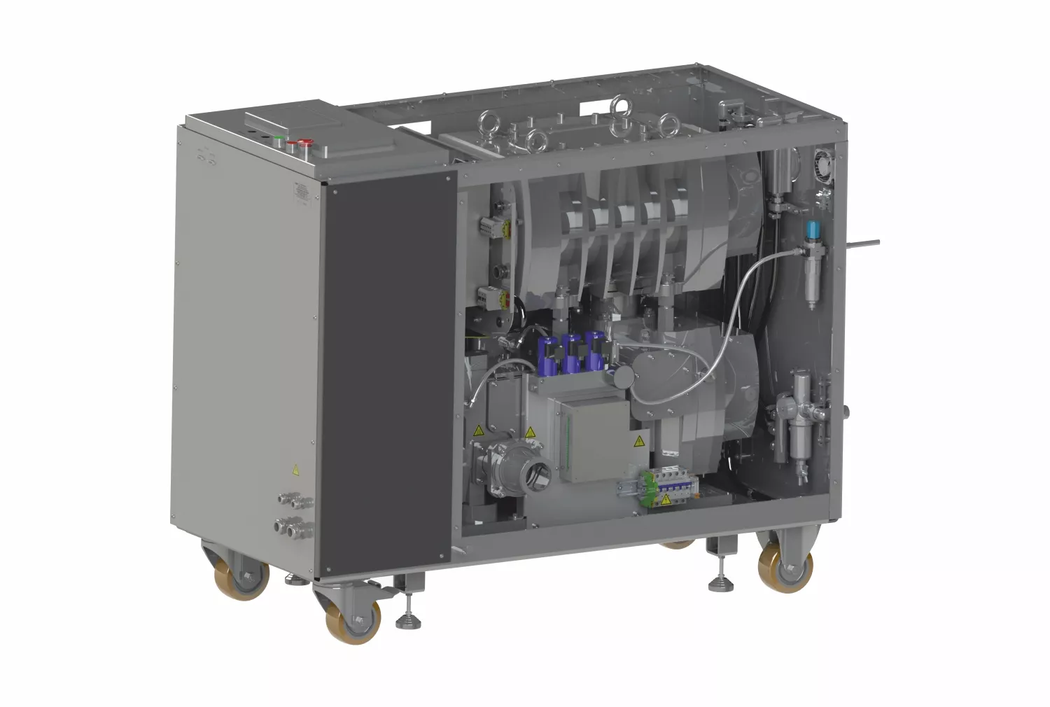 Купить в АО Вакууммаш АВД-2500/650М двухроторный вакуумный агрегат производительностью 180 м3/ч в корпусе ✓ цены от производителя